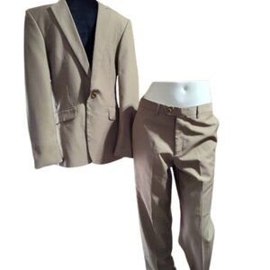 Next London Men's Suit Jacket and Pants Jacket 48" Pant 32" Brown - Western